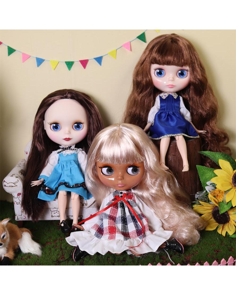 Doll 1 6 bjd joint body 30cm nude doll white skin tan skin dark skin special price girls gift random eyes colors front-2