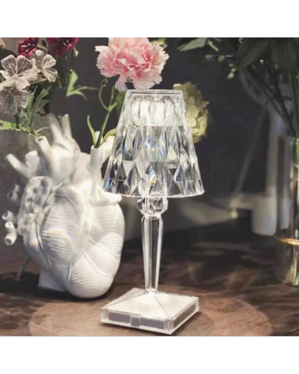 Lamp Home Decoration Table lamp for Bedroom Bedside Led Crystal Night Lights front-3
