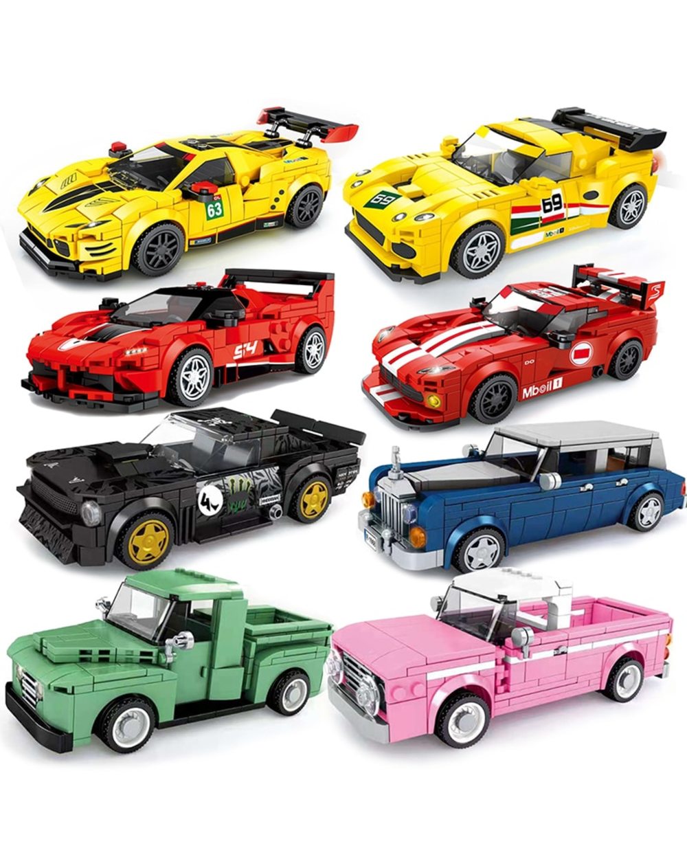 Speed Champions Race Car City Model Moc Bricks Great Vehicle Set Racing Building DIY Kid Toys Sport Super Creative front-0