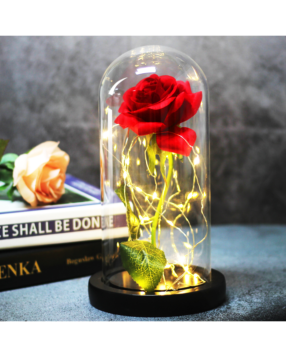 Eternal Rose LED Lamp front-2
