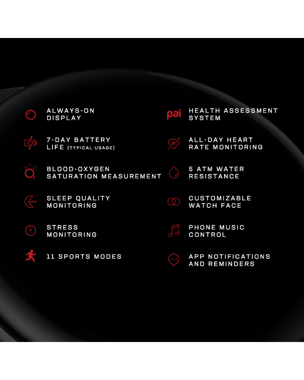 New Zepp E Circle Smartwatch 7 Days Battery 5Atm Water Resistant Smart Notification Sleep Quality Monitoring Smart Watch front-4