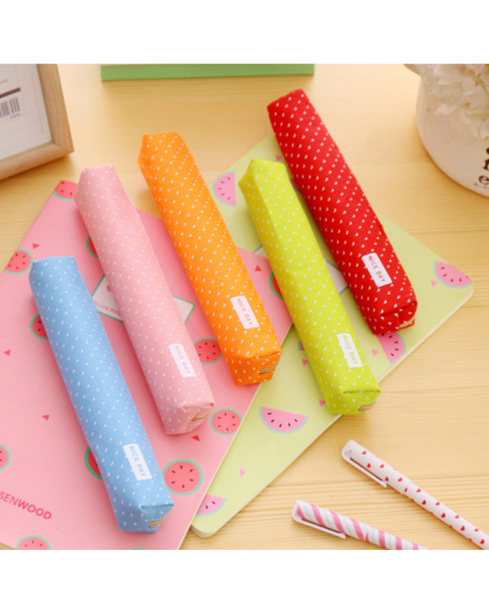 Colorful School Pencil Case Holder Protective Carrying Box Storage Container For Pen Creative Pencil Bag Stationery For front-3
