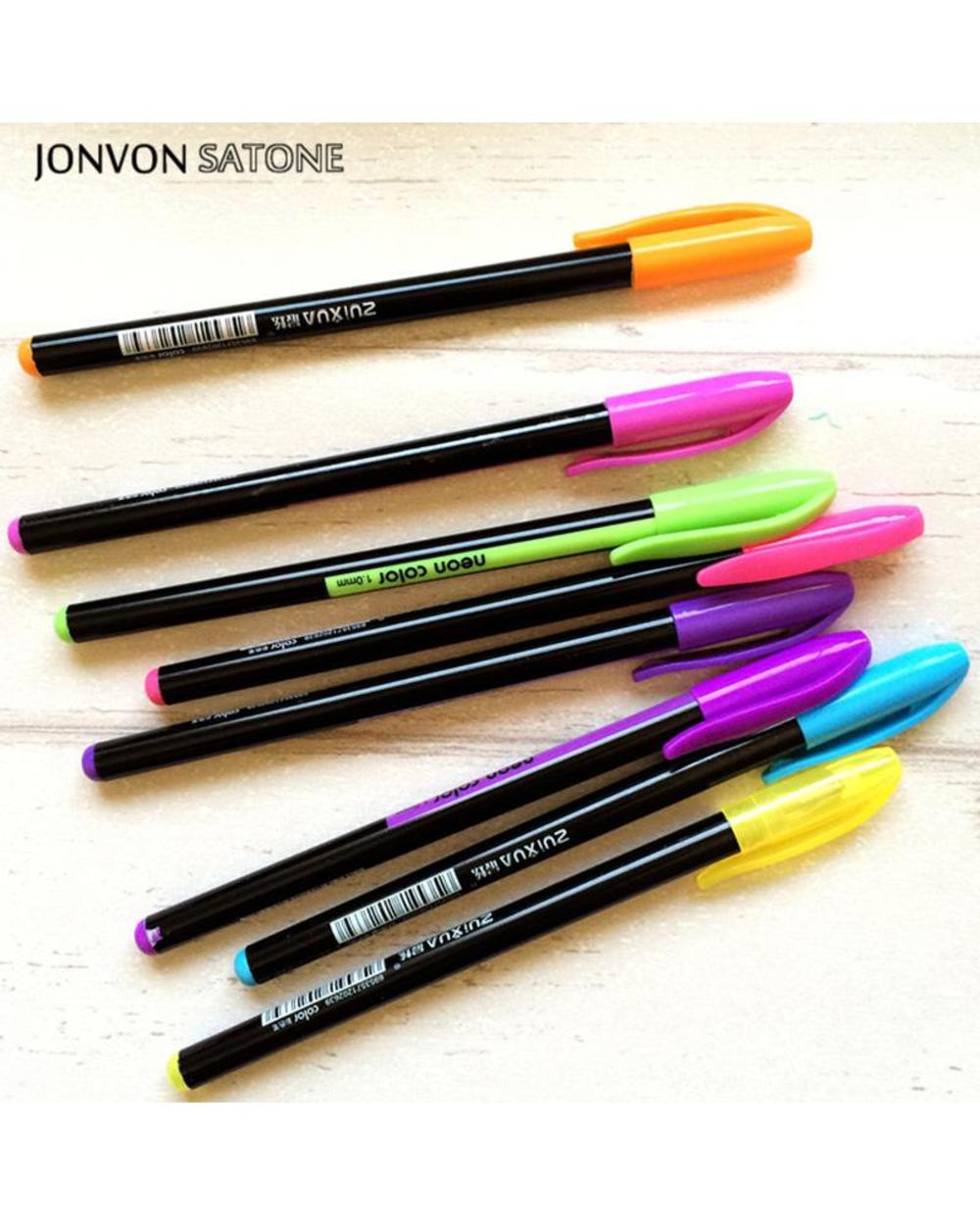 Jonvon Satone 48 Colors Pen Function Pens Painting Supplies Stationery Drawing Markers Pen Escolar Writing Gel School S front-2