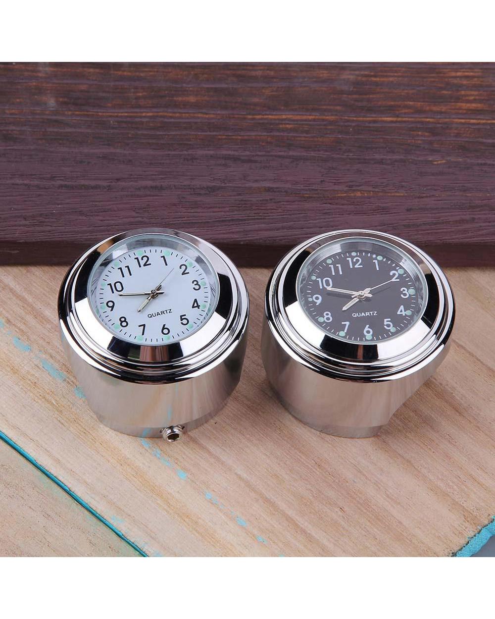 Aluminum Waterproof 22 mm Motorcycle Handlebar Mount Dial Clock Quartz Clock Watch for Motorcycle Accessories front-2