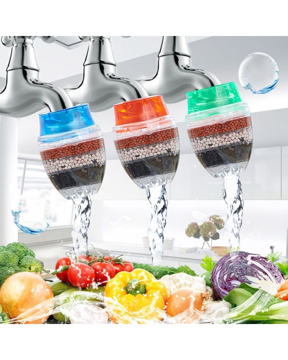 Tap Water Purifier Activated Carbon Municipal Water Purifier Faucet Mounted Type Easy And Convenient front-0
