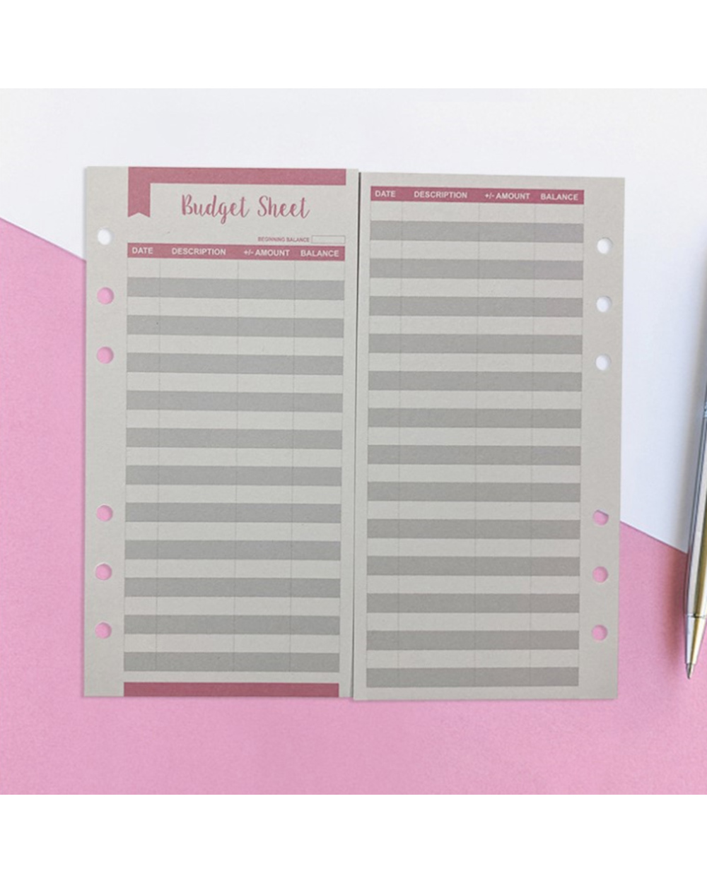 12 A6 Budget Sheets Expense Tracker Fit Budget Envelopes Cash Envelope Binder front-2