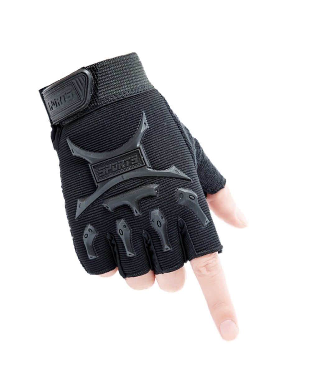 4-14 Years Old Kids Tactical Fingerless Gloves Army Military Camo Anti-Skid Mittens Half Finger Boys Children Sports Cy front-3