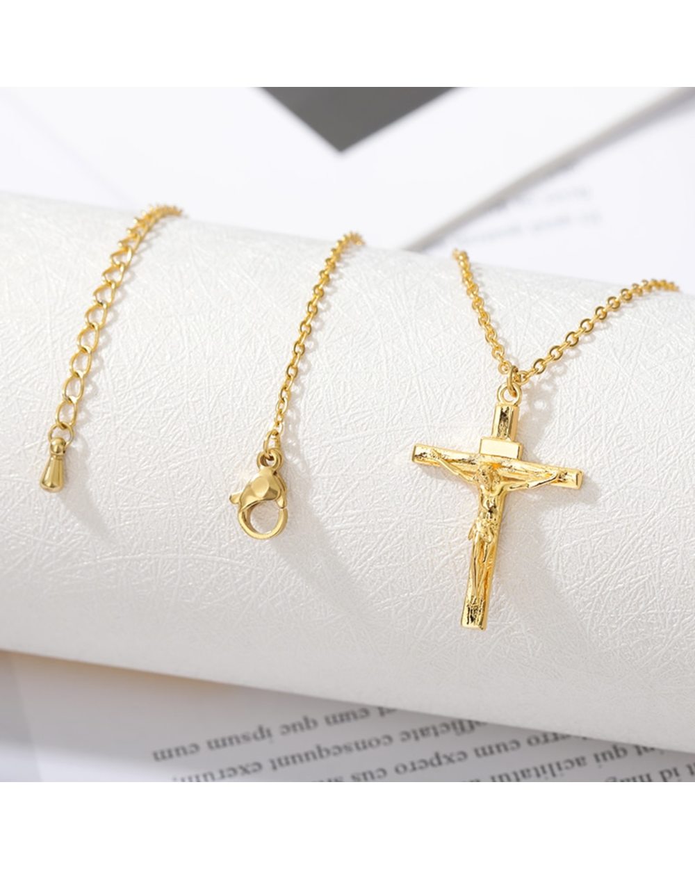 Christian Jesus Cross Necklace front-5