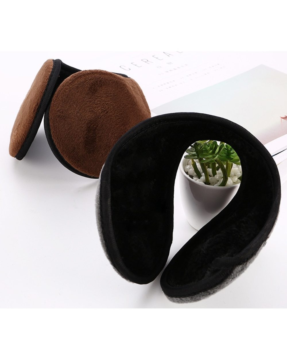 Windproof Earmuffs Men Women Ear Warm Protector Thicken Plush Winter Warm Fleece Earmuff Outdoor Cycling Warmer Soft Ea front-4