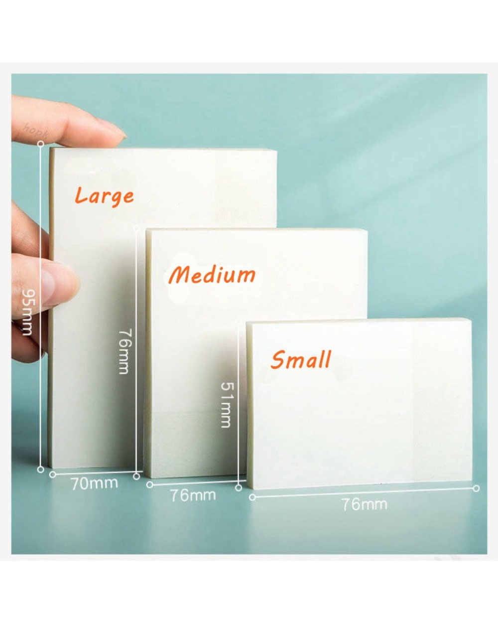 50 Sheets/Set Transparent Sticky Waterproof Notes With Stickers Daily To Do List Memo Notepad Paper For School Office S front-5