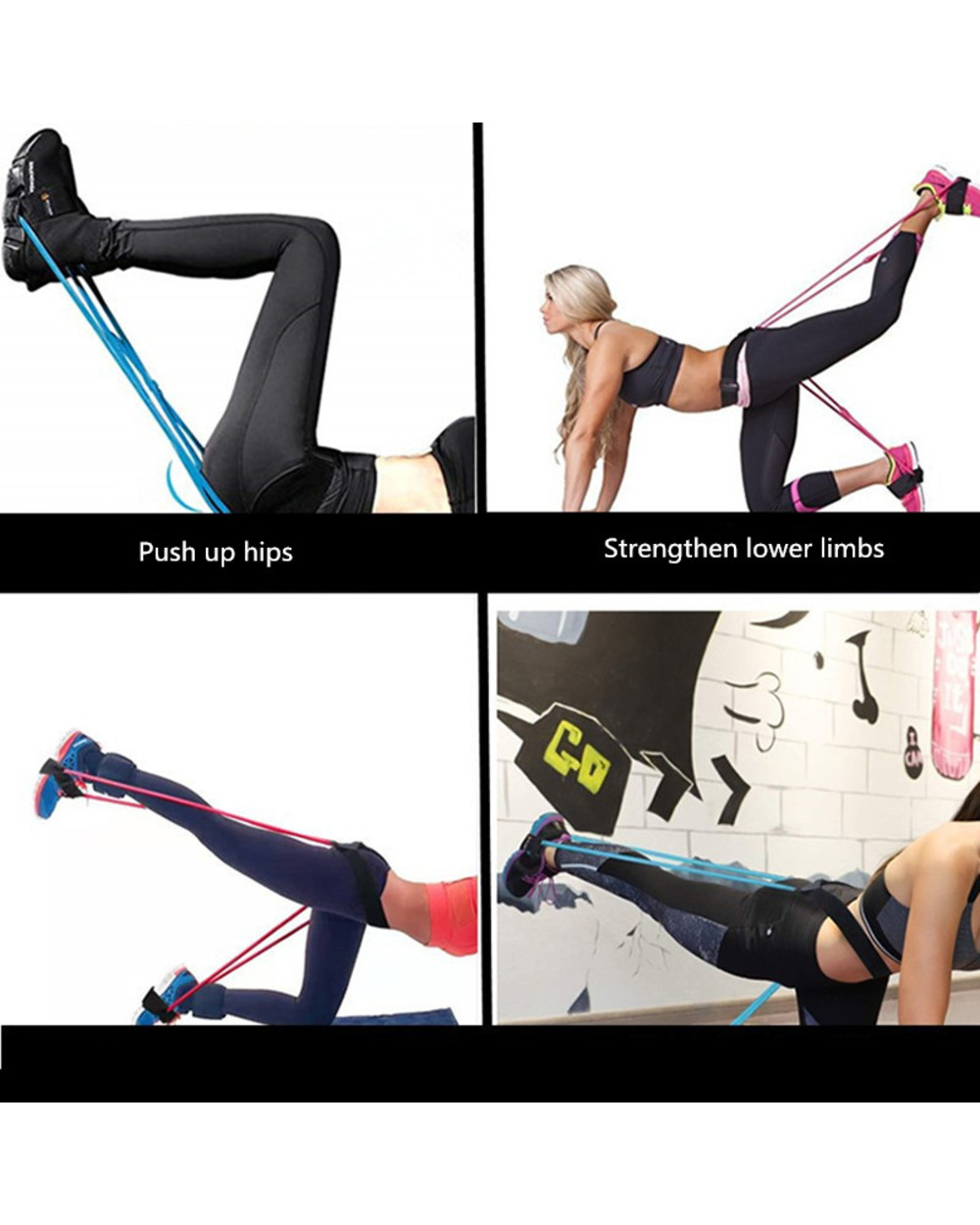 Gym Resistance Bands Women Exercise Yoga Tubes Pull Rope Rubber Lower Limb Strength Training Eic Bands Fitness Equipment front-1