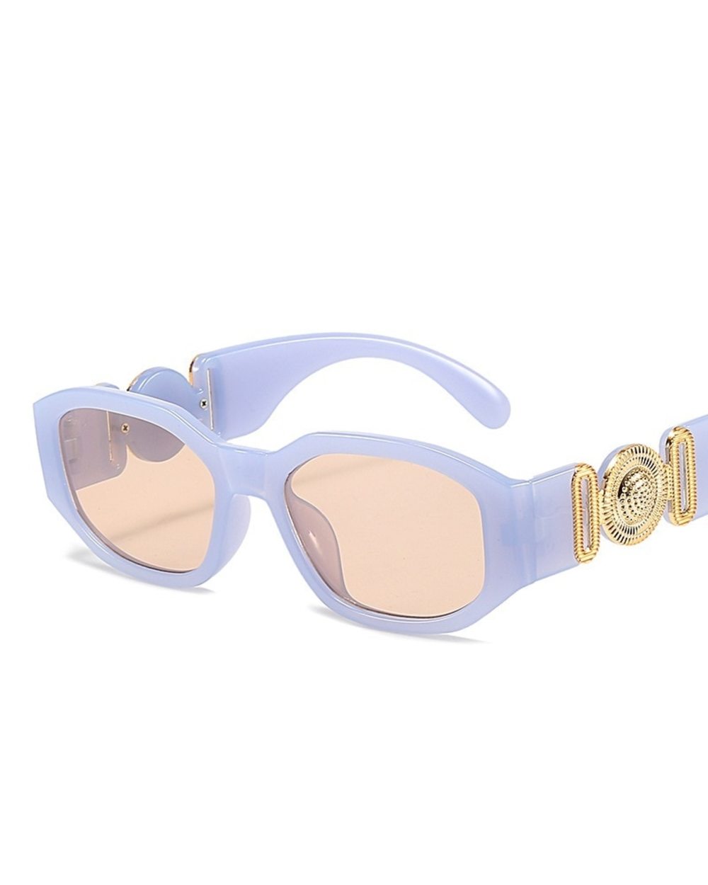 Fashion Brand Design Vintage Small Rectangle Sunglasses Women Men Retro Cutting Lens Gradient Square Sun Glasses Female front-4