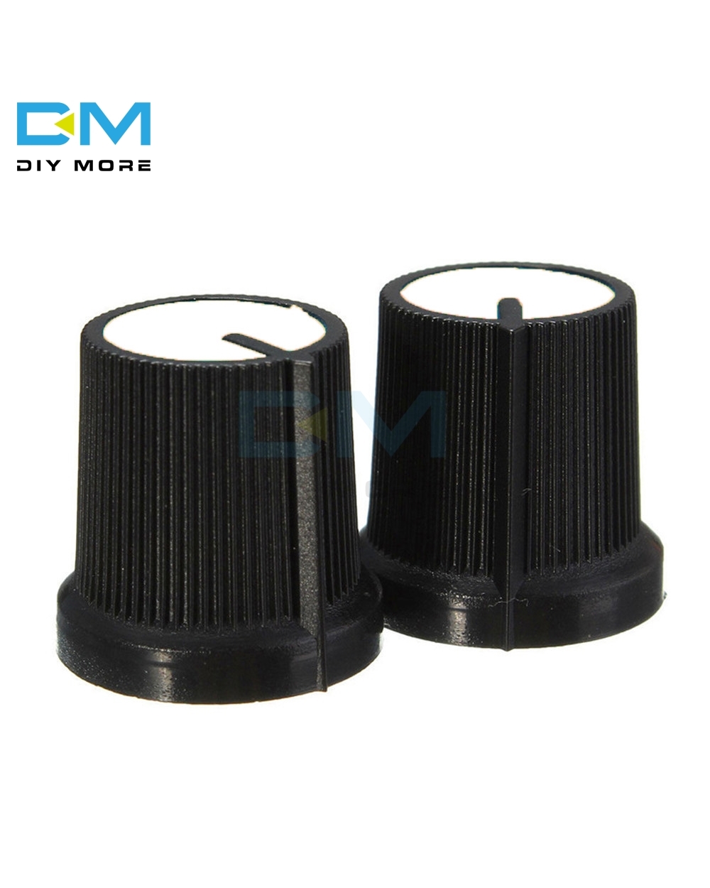 10Pcs 6Mm 3 Pin 3P Knurled Shaft Single Linear B Type 5K 10K B20k B50k B100k B500k Ohm Rotary Potentiometer Knob With C front-5