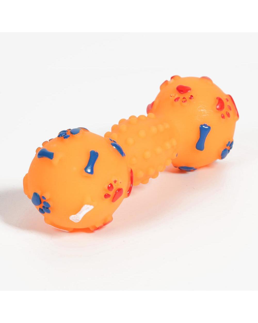Dotted Dumbbell Shaped Pet Toys Squeeze Squeaky Faux Bone Bite Resistant Pet Dog Toys For Small Large Dogs Pets Supplies front-4