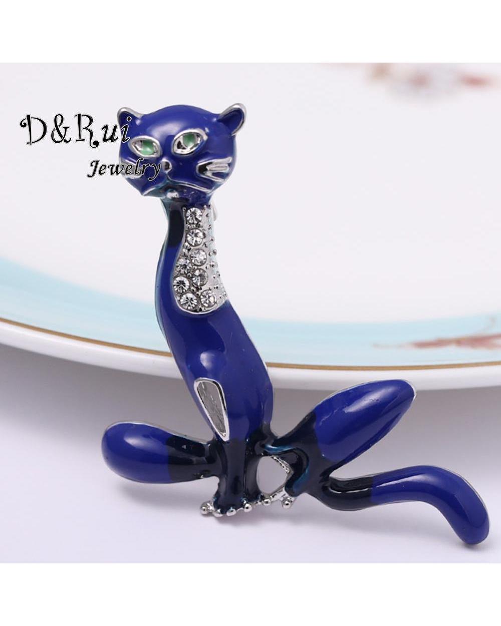 Ragdoll Cat Brooches for Women Men Lovely Alloy Rhinstone Animal Party Casual Brooch Pins Jewelry Girls Gifts front-0