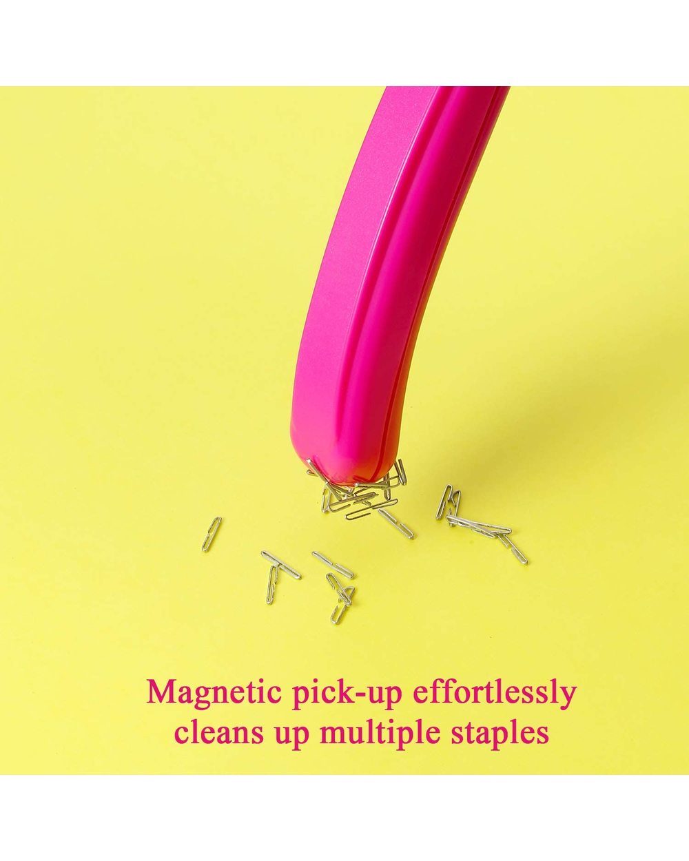 1Pcs Portable Magnetic Staple Remover Push Style Less Effort Staples Removal Tool For Home Office School Stationery A66 front-5