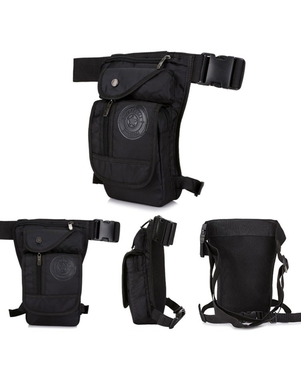 NEW Motorcycle Waist Bag Canvas Drop Leg Bag Muiti Functional Messenger Shoulder Bag Motorbike Military Style Bag front-1