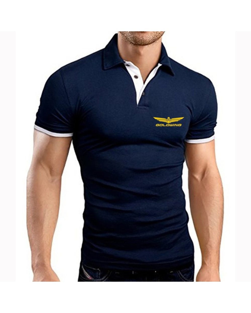 GOLDWING GL 1800 Summer Casual Polo front-1