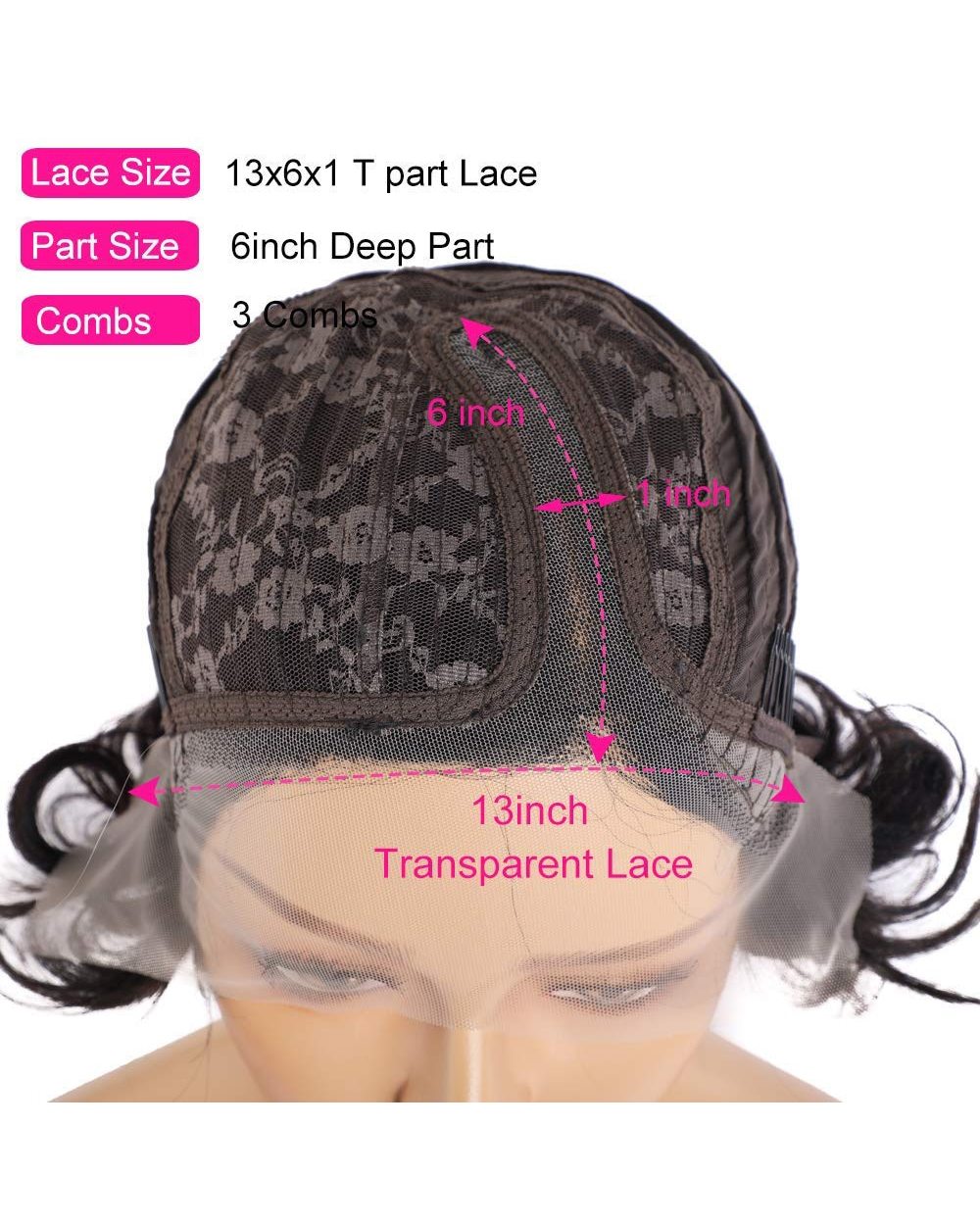 Cut Wig Transparent Lace Human Hair Wigs For Women Straight Frontal Wig Side Part Bob Wig 13x1 Short Lace Part Wigs front-5