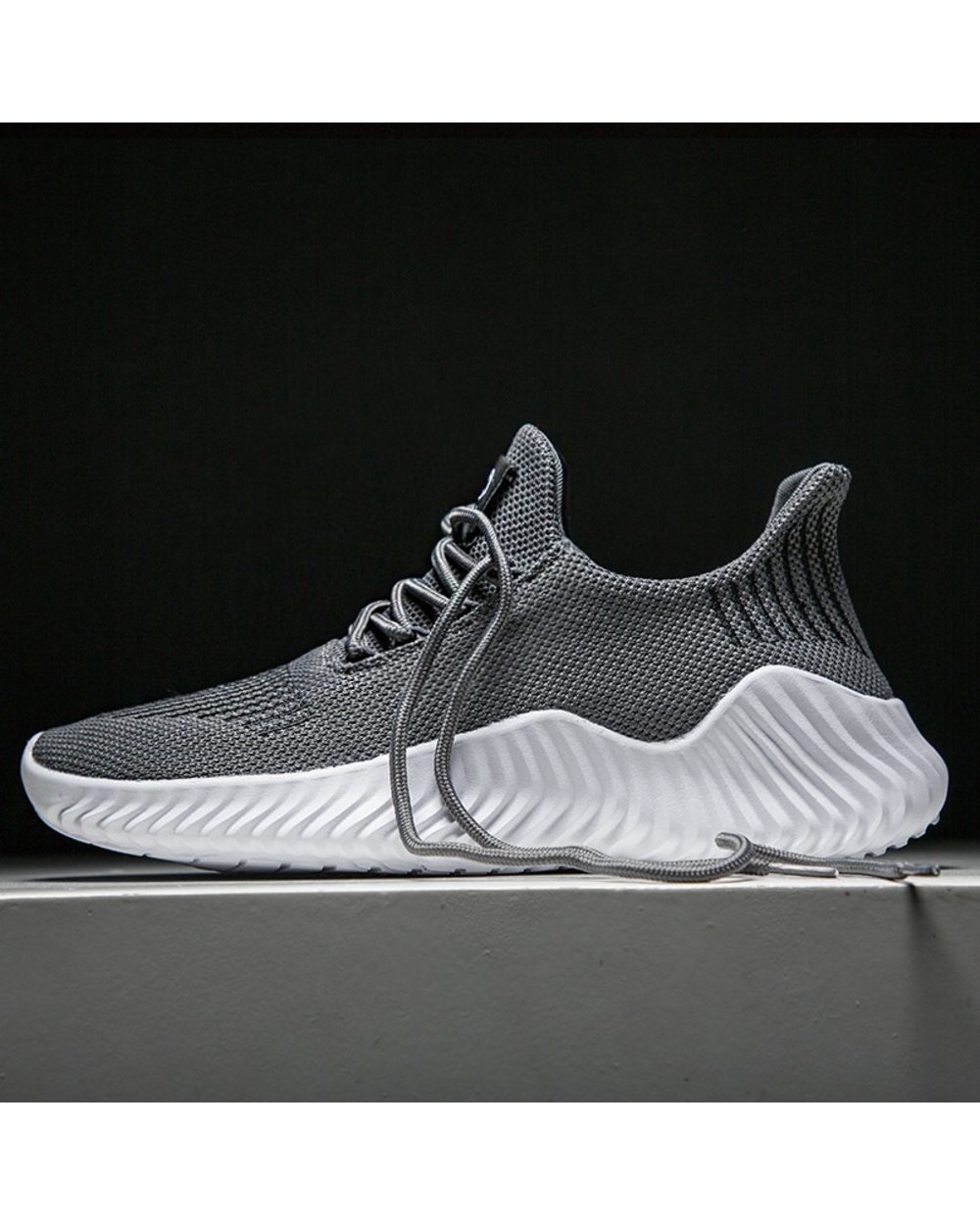 Shoes Men High Quality Male Sneakers Breathable White Fashion Gym Casual Light Walking Plus Size Footwear front-1