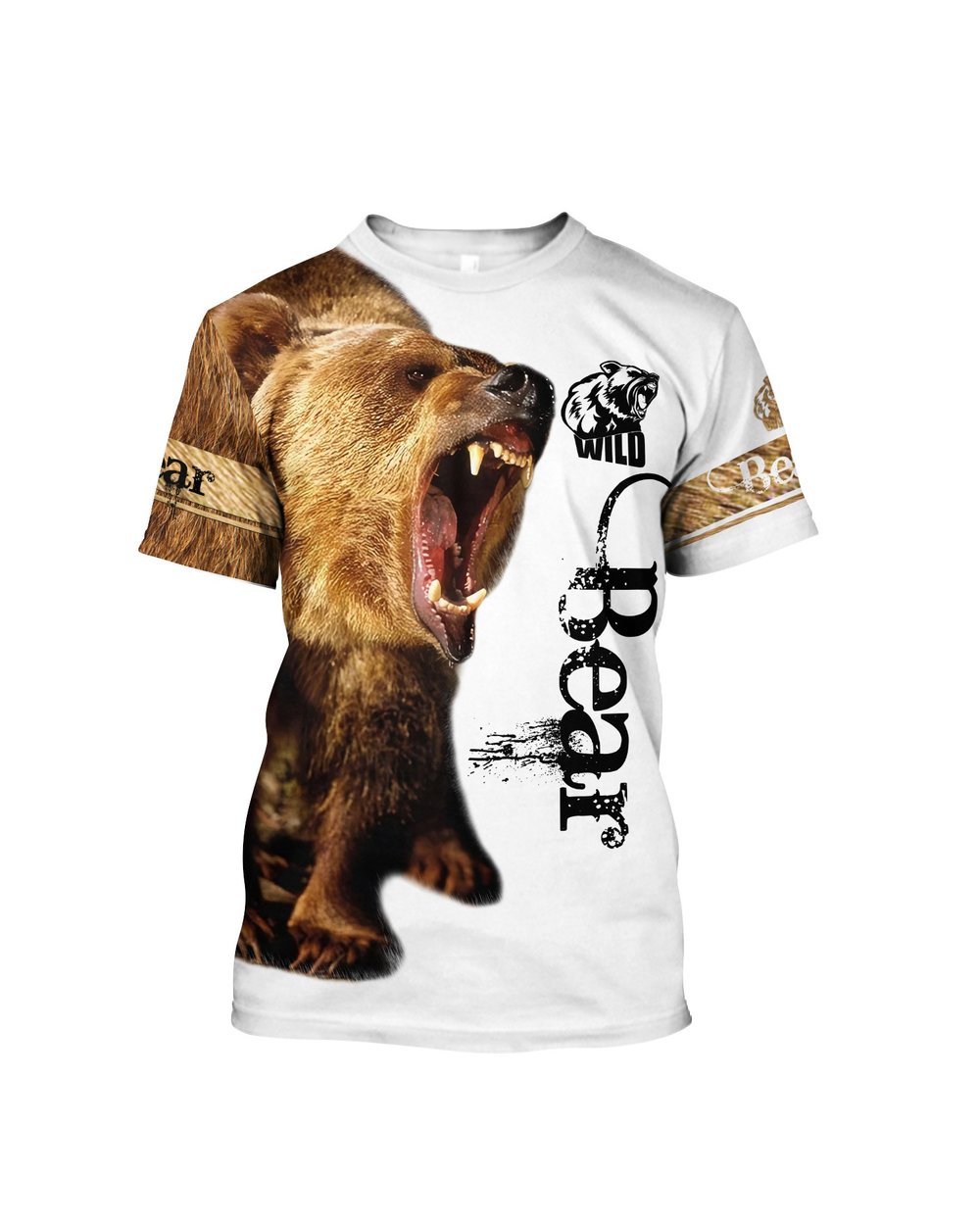 Summer Hipster T-shirt Beautiful Bear 3D All Over Printed Harajuku Short sleeve T shirt Unisex Casual! front-1