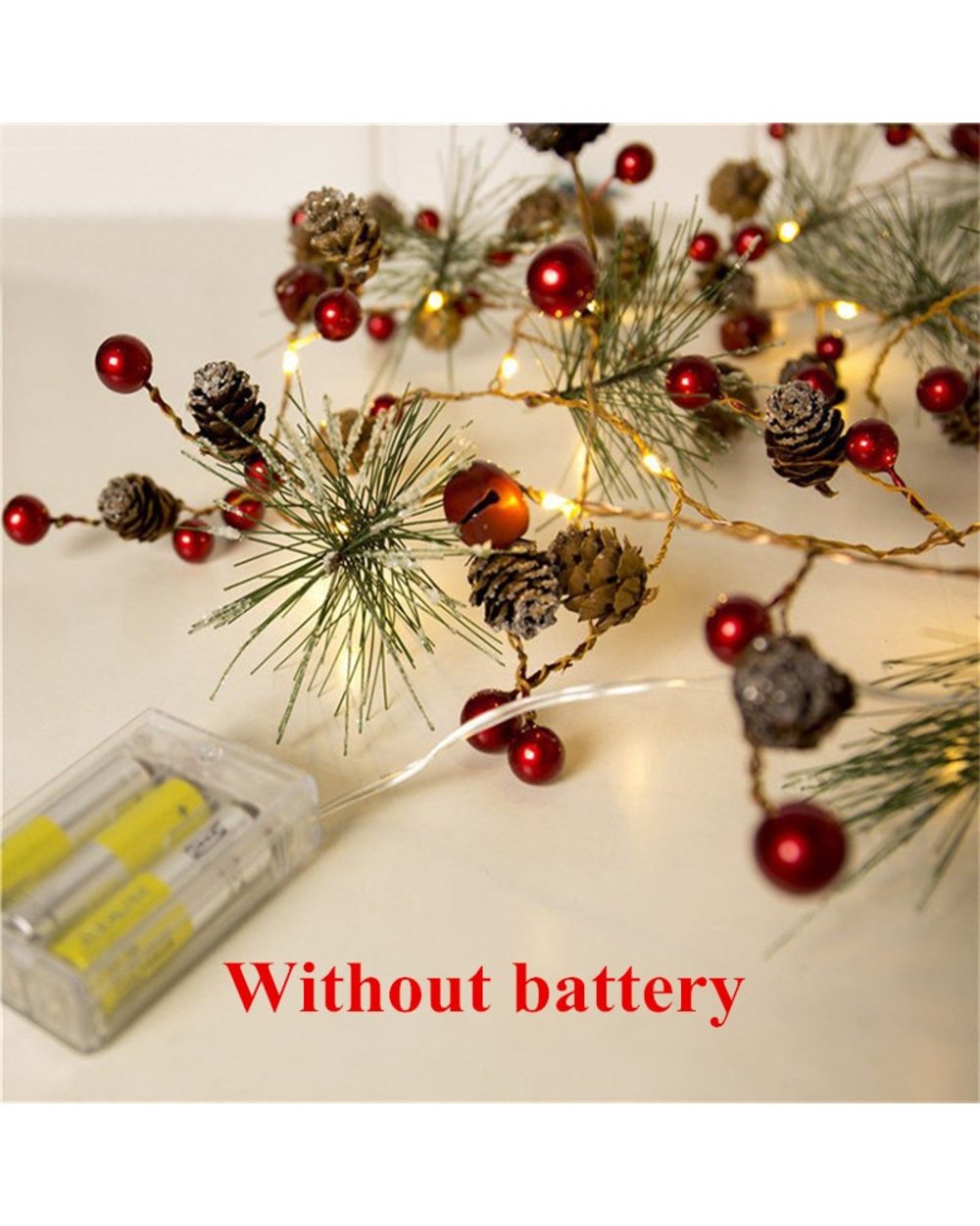 Christmas Decorations for Home 2m 20 Led Copper Wire Pine Cone Led Light Christmas Tree Decorations Kerst Navidad Noel front-1