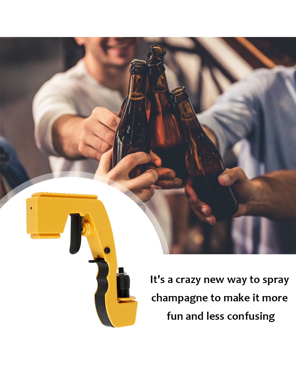 Bar Party Beer Champagne Launch Prop Gun front-4