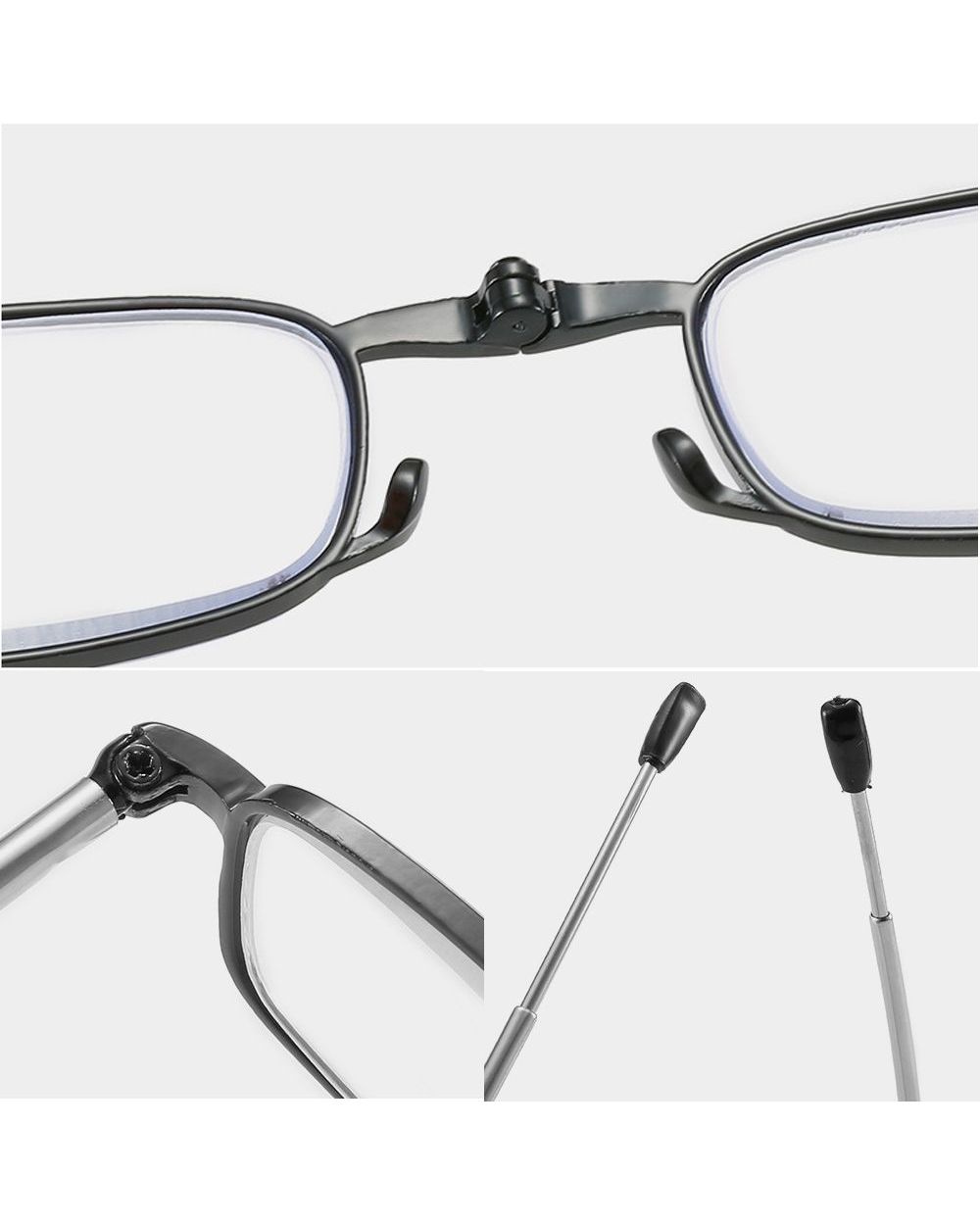 High-Definition Reading Glasses Unisex Ultralight Resin Presbyopic Eyeglasses Portable Foldable Vision Care Readers Eye front-3
