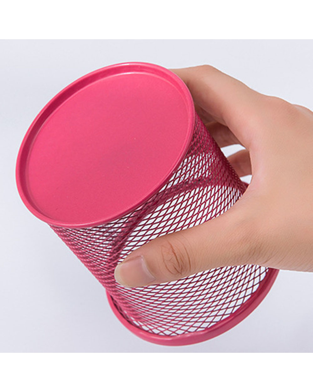 Large Capacity Desk Pen Holder Pencil Makeup Storage Box Desktop Organizer Stand Case School Office Stationery front-5
