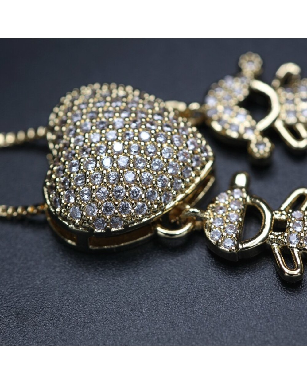 Luxury Heart Boy Girl Pendant Necklace front-1