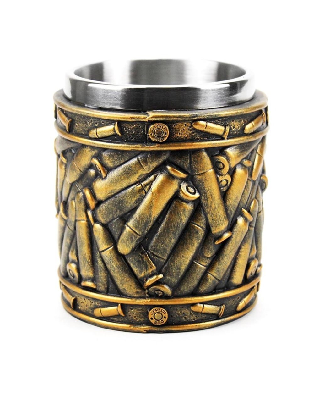 Novelty Revolver Pistol Handle Bullet Cup Beer Coffee Gun Mug front-2