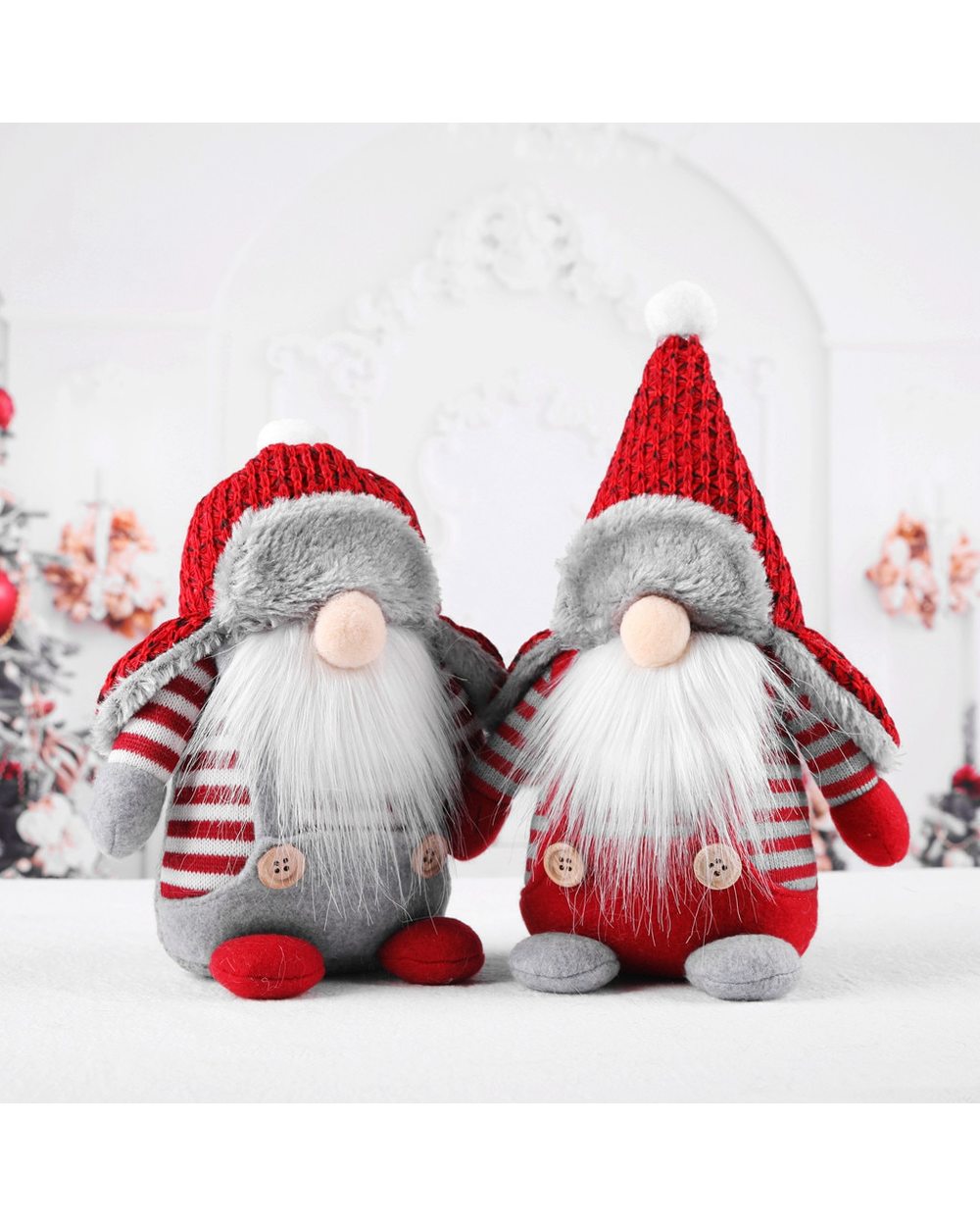 Christmas Gnome Santa Plush Toys Doll Ornaments Holiday Home Party Decoration Kids Xmas Gift Fireplace Decoration front-0