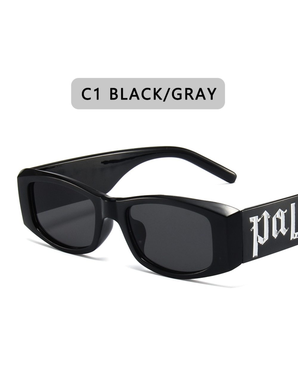 Vintage Small Frame Square Sunglasses Women Men Fashion Luxury Brand Designer Trend Punk Hip Hop Sun Glasses For Female front-3