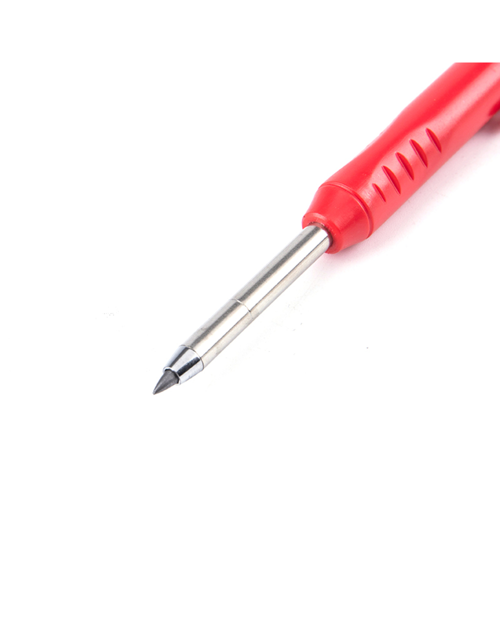 Solid Carpenter Pencil Set With 7 Refill Set Leads Built-In Sharpener Deep Hole Mechanical Marker Marking Pen Tool Mark front-4