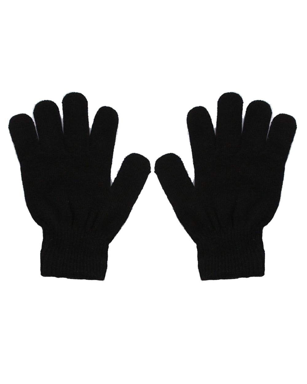 Fashion Solid Color Women Men Winter Soft Warm Magic Full Finger Gloves Gift front-5