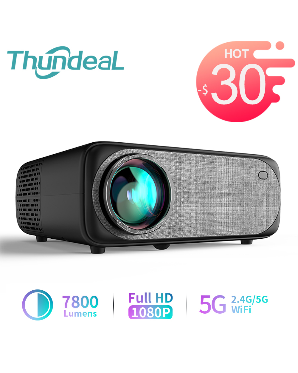 ThundeaL Full HD Projector 1080P front-0