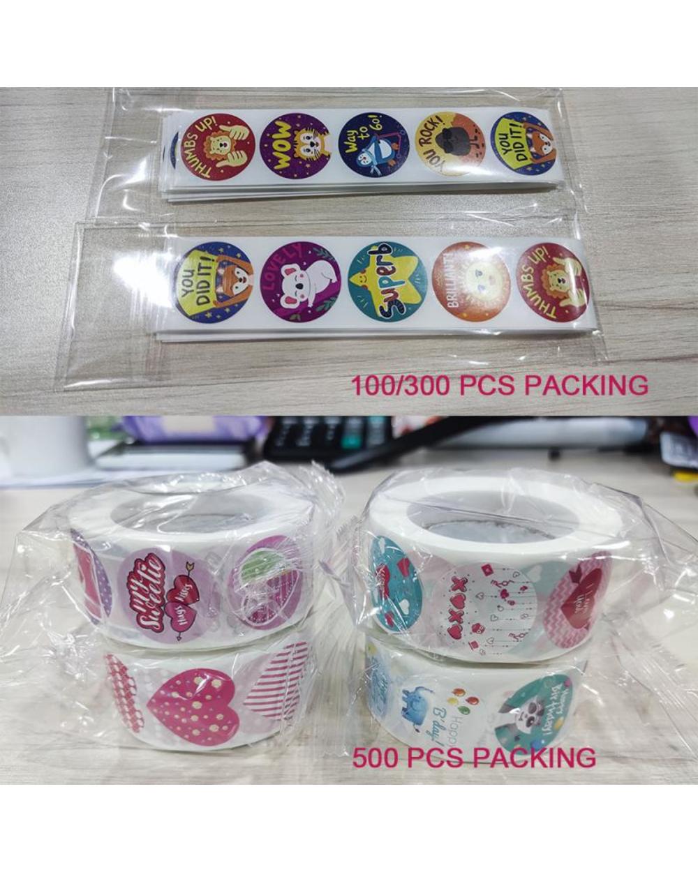 Kids Reward Sticker Funny Thank You Sticker For Seal Labels Pegatinas Infantiles Kids Toys School Teacher Reward Gift S front-5