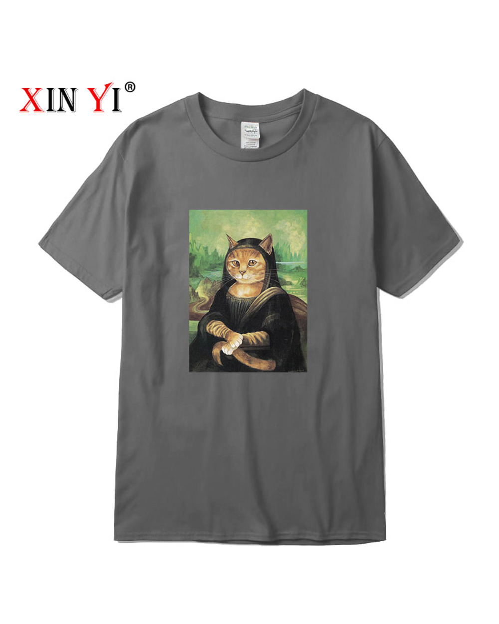 Mainecoon cat men tshirt High Quality cotton casual o-neck short sleeve t-shirt male tee tops front-1