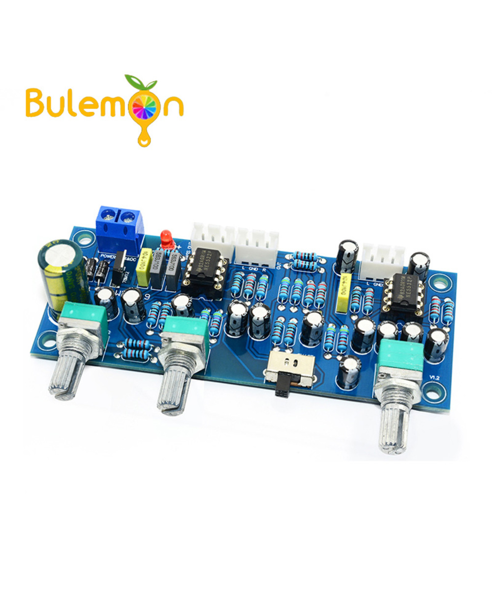 Cirmech 2.1 Channel Subwoofer Preamp Board Low Pass Filter Pre-Amp Amplifier Board Ne5532 Low Pass Filter Bass Preampli front-0