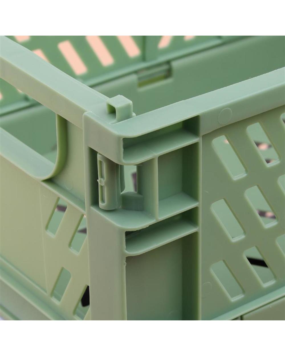 Mini Storage Case Folding Organizer Container Plastic Storage Box front-4