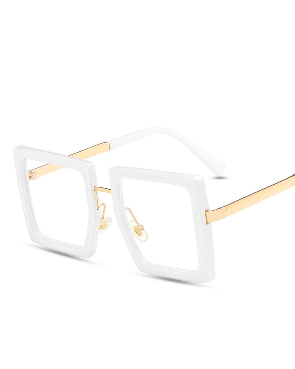 Oversized Eyeglass Frames For Women Trendy Classic Square Transparent Computer Optical Lenses Glasses Clear Lens Eyewear front-4