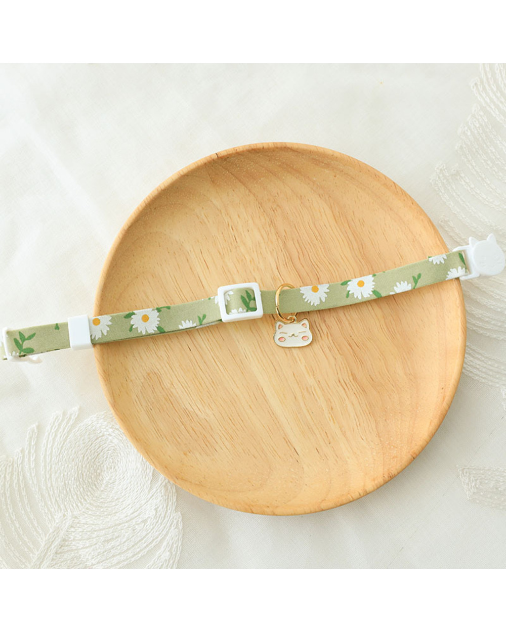 Safety Buckle Necklace Pet Dog Nylon With Bells Collar front-3