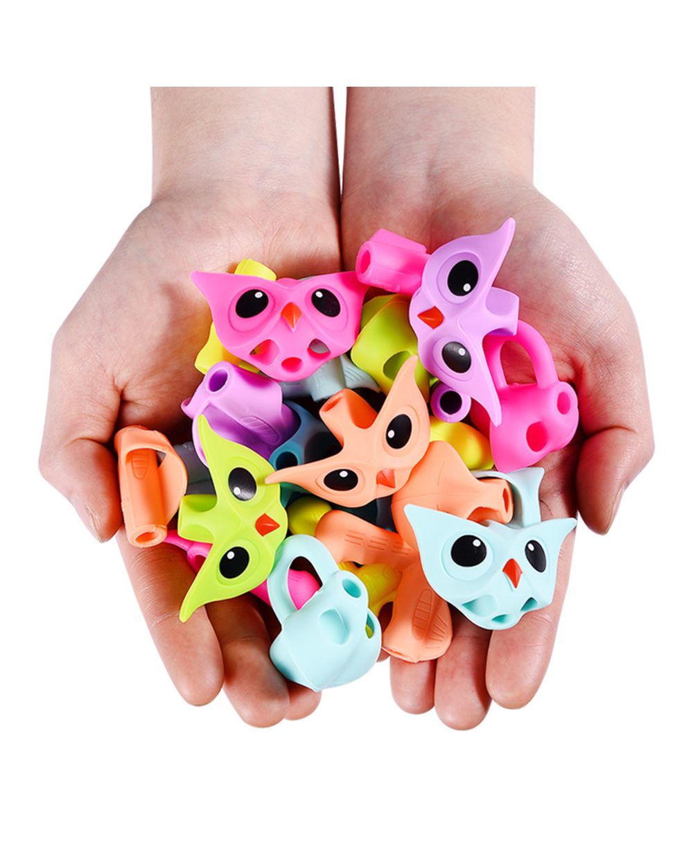 3Pcs/Lot Children Writing Pencil Pen Holder Kids Learning Practise Silicone Pen Aid Grip Posture Correction Device For front-5