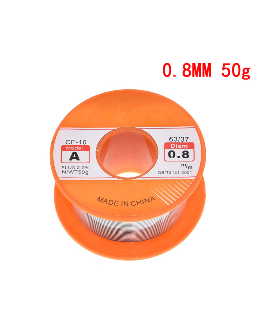 0.5/0.6/0.8/1Mm 63/37 Flux 2.0% 45Ft Tin Lead Tin Wire Melt Rosin Core Solder Soldering Wire Roll For Diy front-3