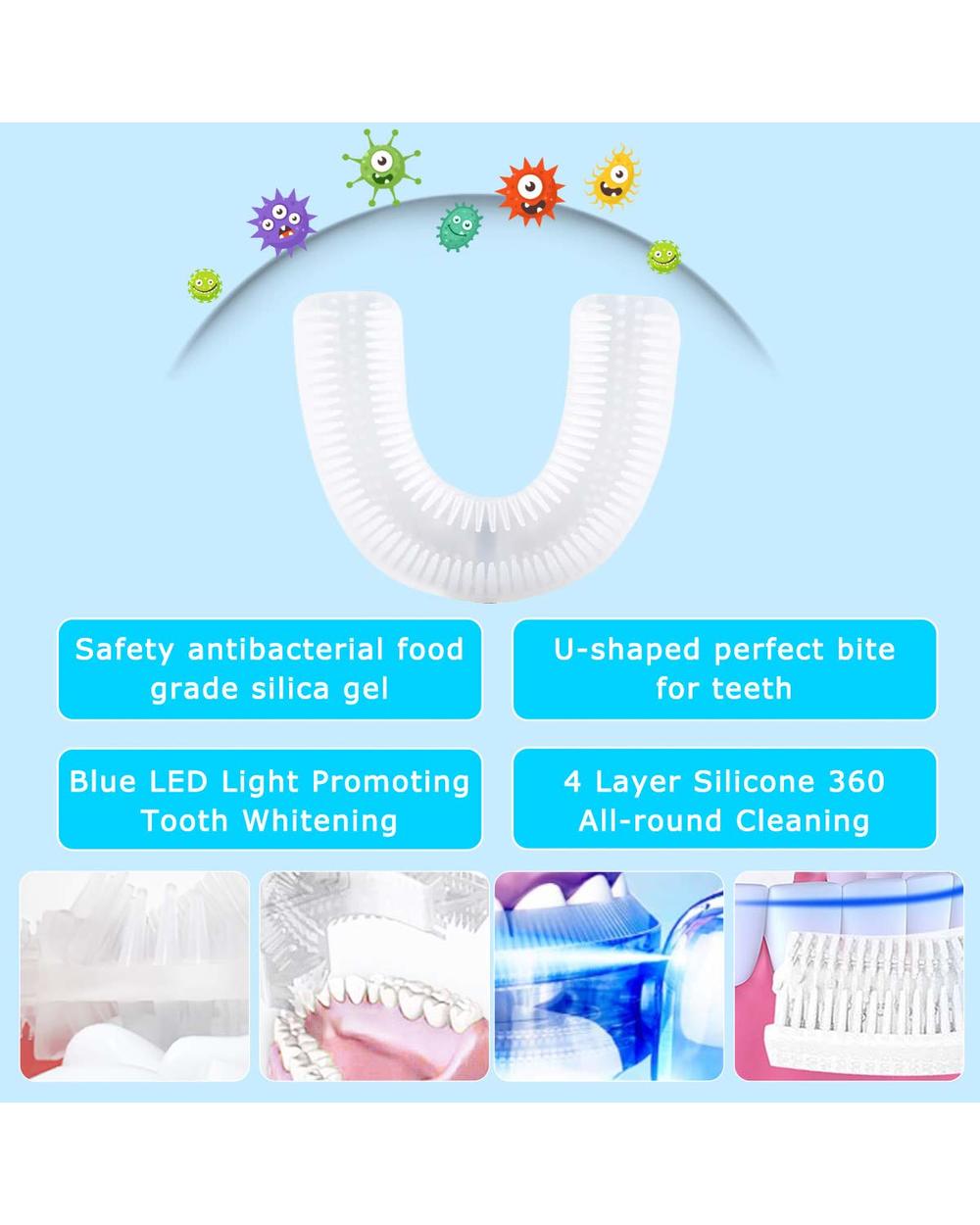 Ultrasonic Electric Toothbrush U-Shaped Automatic Timing Toothbrush Charging Adult Tooth Whitening Electric Toothbrush front-3