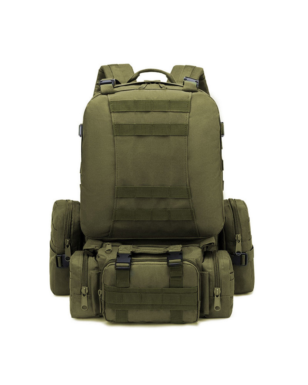 1000D 50L Nylon Waterproof Trekking Fishing Hunting Bag Backpack Outdoor Military Rucksacks Tactical Sports Camping Hik front-0