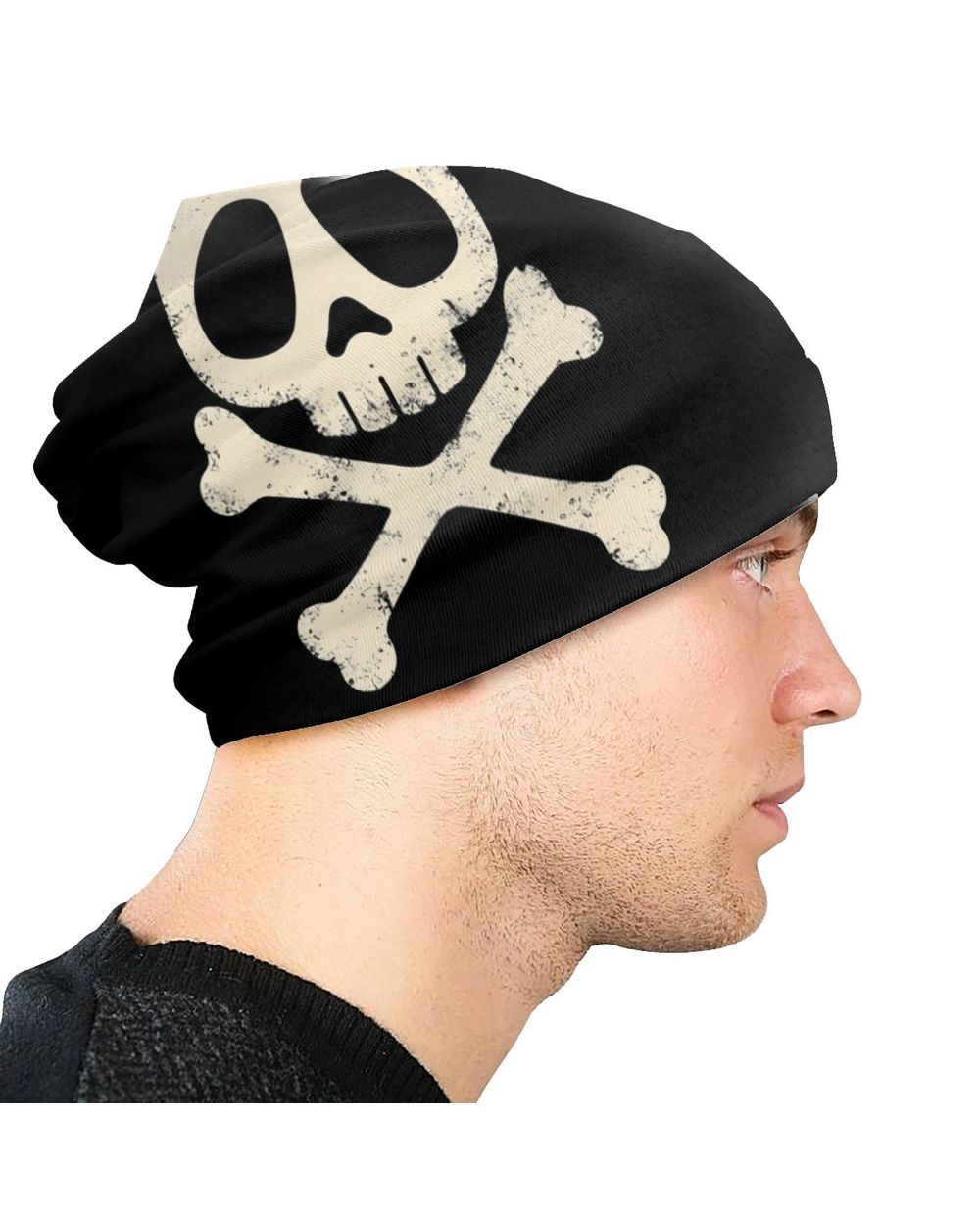 Harlock Vintage 3D Print Beanies Caps Men Women Unisex Cool Winter Warm Knitted Hat Adult Skull Skeleton Bonnet Hats front-3
