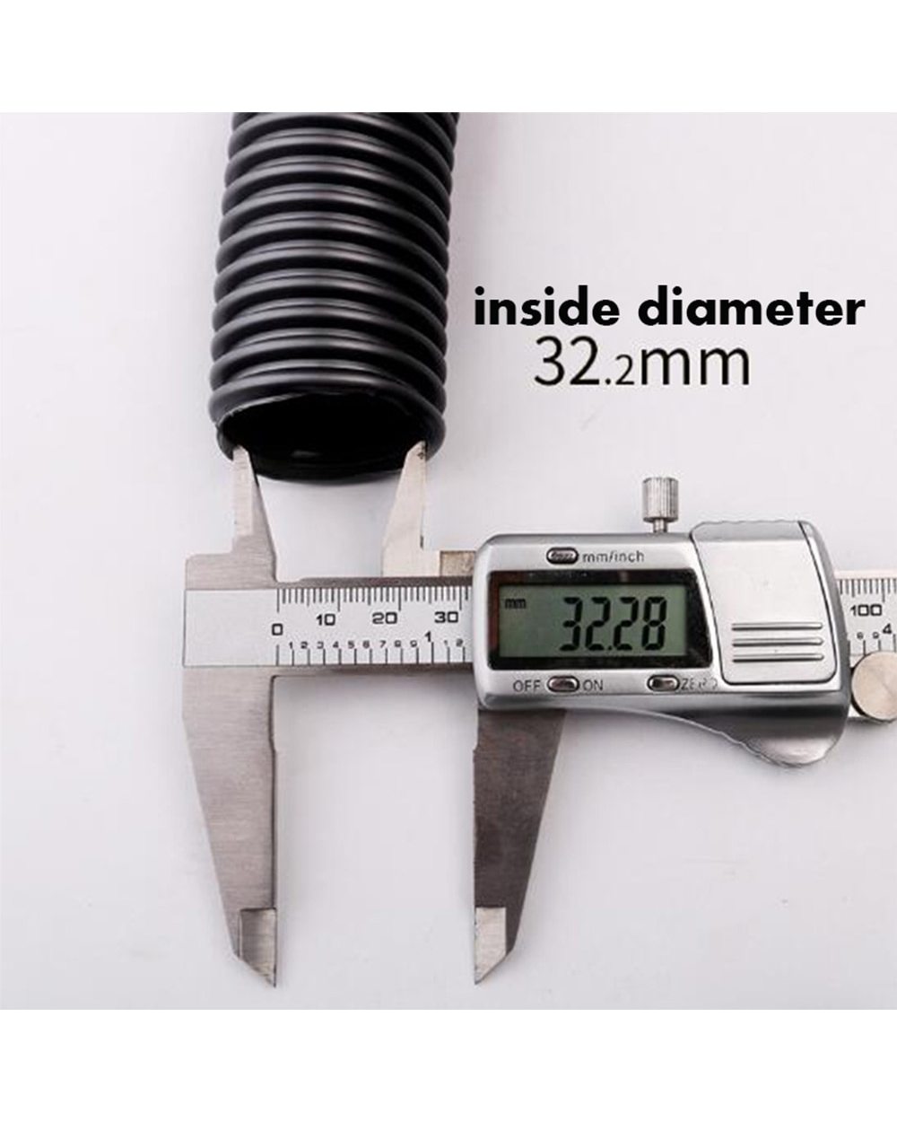 Inner Diameter 32 Mm Flexible Eva Hose Pipes Elongated For Household Vacuum Cleaners Hose Car Black Gray 2/3/4/5/6/7/8/ front-4