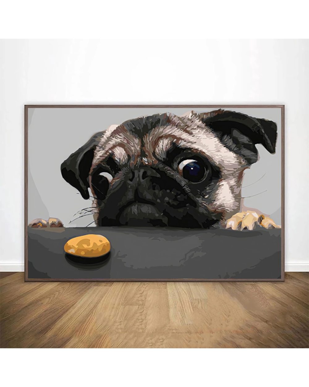 Pug Poster Animal Canvas Painting Wall Art Prints Picture Living Room Kids Room Sofa Background Modern Home Decor front-0