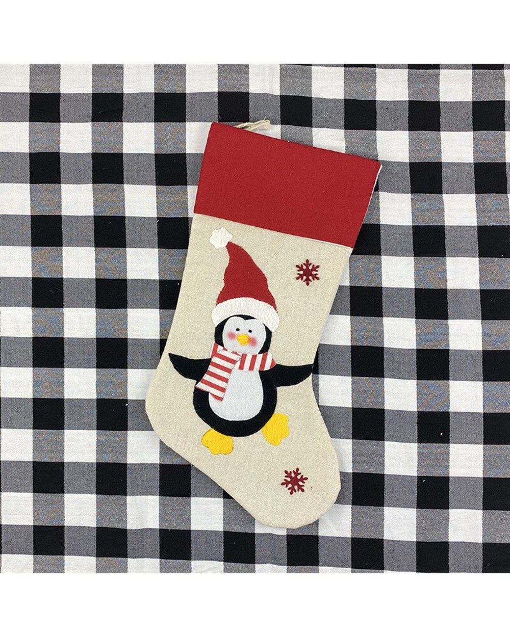2022 Large Stockings Santa Elk Fabric Gift Socks Christmas Lovely Bag For Children Fireplace Tree Christmas Decoration front-4